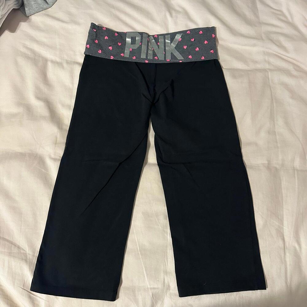Y2K PINK Victorias Secret Foldover Capri Pants